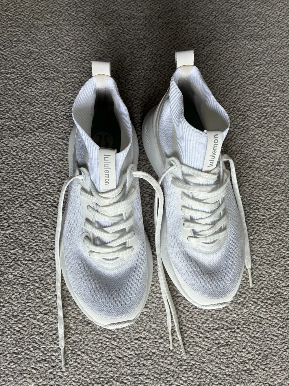 Lululemon Chargefeel Workout Mid White Running Shoes Women's.Sz 6